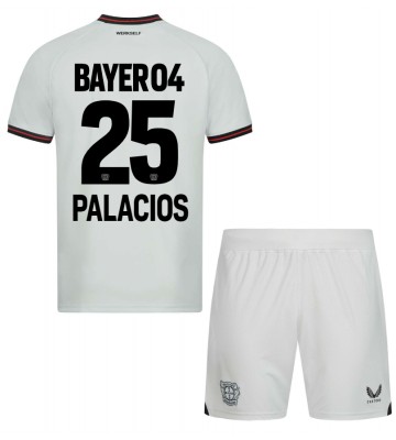 Bayer Leverkusen Exequiel Palacios #25 Segunda Equipación Niños 2023-24 Manga Corta (+ Pantalones cortos)